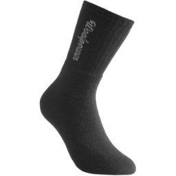 Woolpower Socks Logo 400 Strumpa Svart 45-48, Kläder