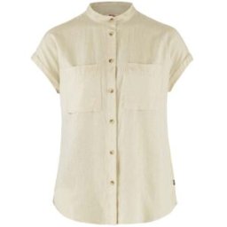 Fjällräven Övik Hemp Shirt SS Dam, XL, Chalk White