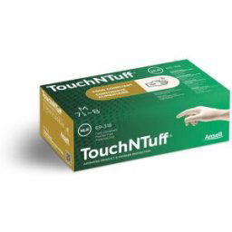 Ansell 69-318 Engångshandske Latex, Opudrad, 100-Pack 7,5-8, Kläder