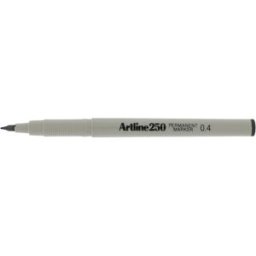 Fineliner Artline 250 Permanent 0.4 svart 12st