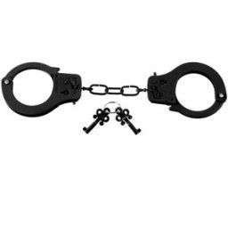 Fetish Fantasy Designer Metal Handcuffs Black