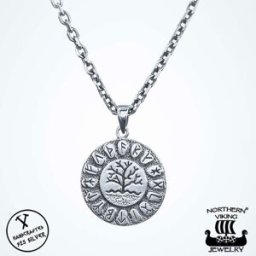 Northern Viking Jewelry Rune Tree Of Life hänge NVJ-H-RS027