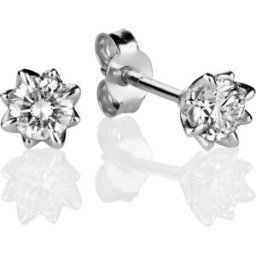 Kohinoor Rosa vitguld diamantörhängen 143-260V-40