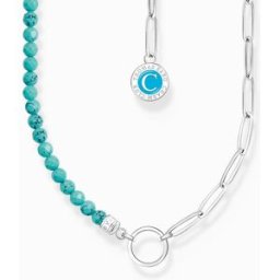 Thomas Sabo Charm Club Charmista with pearl silver berlockhalsband KE2189-007-17-L45v