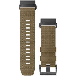 Garmin QuickFit 26 mm ljusbrun nylonarmband 010-13010-11