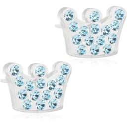 Blomdahl Brilliance Princess Aquamarine örhängen 9 mm 15-01125-05