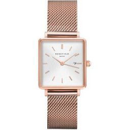 Rosefield The Boxy QWSR-Q01 White Sunray/Mesh/Rose Gold