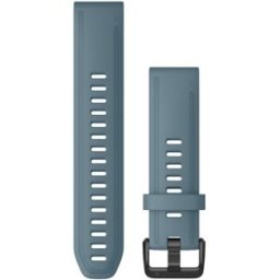 Garmin Quickfit 20mm gråblå silikonarmband 010-12870-00