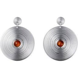 Kalevala Kosmos örhängen silver Amber 2668770MET
