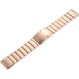 Tiera Garmin Fenix stålarmband quick release rosa guld 22 mm