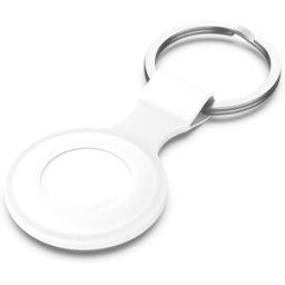 Tiera silikon Apple AirTag nyckelring vit