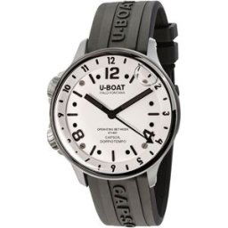 U-BOAT Capsoil Doppiotempo 45 mm SS White 8888/B