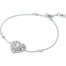 Michael Kors silver hjärtarmband MKC1690CZ040
