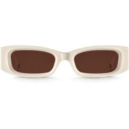 Thomas Sabo Kim slim rectangular beige solglasögon E0021-060-100-A