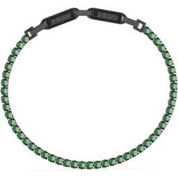 GUESS Eternity svart-grön tennisarmband JUMB03237JWBKGNT/U