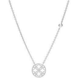 Fossil halsband Romantic Cut Out Sterling Silver Pendant Necklace JFS00527040