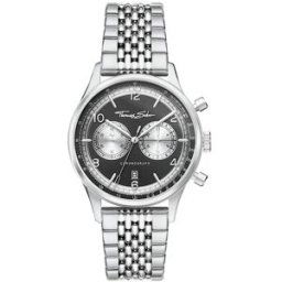 Thomas Sabo Rebel at heart Chronograph silver black WA0375-201-203-40 MM