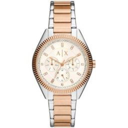 Giorgio Armani Exchange Lady Giacomo two-tone Silver rose-gold AX5662