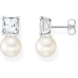Thomas Sabo Pearls and chains Pearl with white stones silver pärlörhängen H2248-167-14