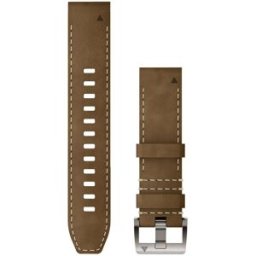 Garmin MARQ Quickfit 22 mm läder-FKM hybridarmband tundra 010-13225-07