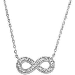 Fossil Sterling Infinity pave halsband JFS00632040