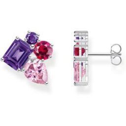 Thomas Sabo Heritage Glam pink and violet zirconia örhängen H2275-477-7