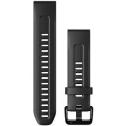Garmin Quickfit 20 mm Black Silicone Strap 010-13102-00