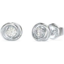 GUESS 4G Crush Perfect Links silverfärgade stiftörhängen JUBE04065JWRHT/U
