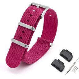 Tiera Casio DW-5600 / DW-6900 / DW-9052 -serie nylonklockarmband rött