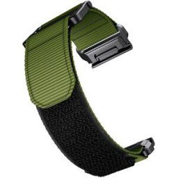 Tiera Garmin Fenix 22 mm grön nylonarmband quick release