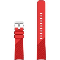 Tiera rött silikonarmband 20 mm med quick release