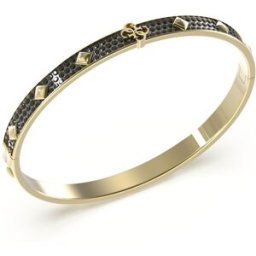 GUESS 4g xever guldfärgat svart pave bangle JUMB03231JWYGBKL