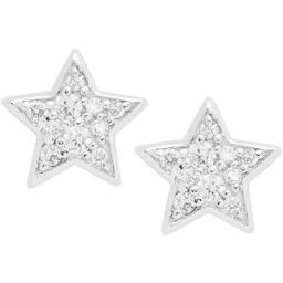Fossil örhängen Sterling Glitz Star Studs JFS00152040