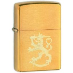 Zippo 204SL Finlands Leijon borstad mässing