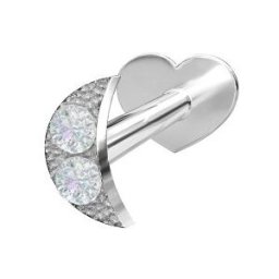 Nordahl Jewellery PIERCE52 labret Moon 3,5mm 314 006CZ9