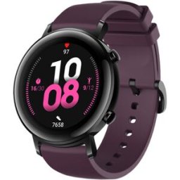 Tiera lila silikonarmband 20 mm med quick release - Svart solki