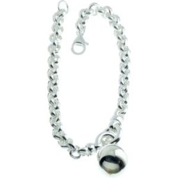 Övrigt armband med ärtkedja + kula hänge R31/19