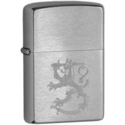 Zippo 200SL Finlands Leijon borstad krom