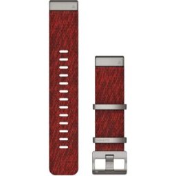 Garmin MARQ Quickfit 22 mm röd nylonarmband 010-12738-22