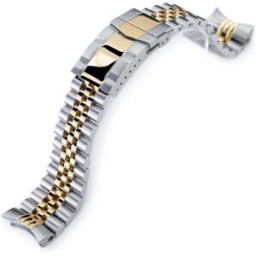 MiLTAT Super-J Louis Two Tone IP Gold stålarmband till Seiko SKX SS221805P2G020