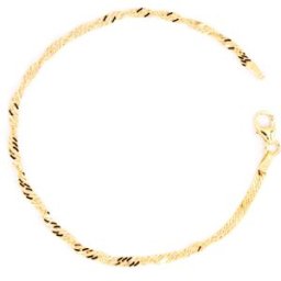 Övrigt Guldkedja singapore 2.5mm 14k guld 18.5cm SIN040/18.5