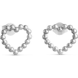 Lempikoru pearl love silver platinerat hjärtörhängen 34 085 00 000