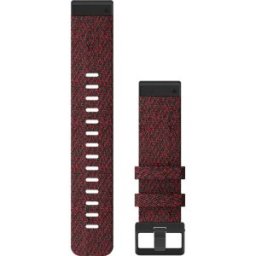 Garmin Quickfit 22mm röd nylonarmband 010-12863-06