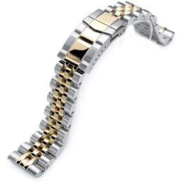 MiLTAT Angus-J Louis Two Tone IP Gold stålarmband till Seiko Turtle SS221805P2G063
