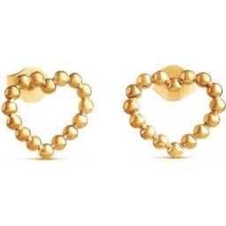Lempikoru pearl love silver guldpläterat hjärtörhängen 54 085 00 000