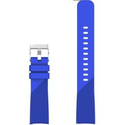 Tiera blått silikonarmband 20 mm med quick release