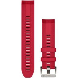 Garmin MARQ Quickfit 22 mm röd silikonarmband 010-13225-03