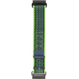 Tiera Garmin Fenix lime nylonarmband 22mm quick release