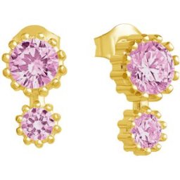 Lempikoru Bud 2-sten pink stiftorhangen guldpläterat 53 078 06 000