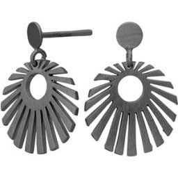 Nordahl Jewellery SUN52 örhängen oksidoitu silver 325 687-2